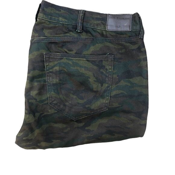 Rare true religion jeans size 44 ROCCO relaxed skinny camo - Picture 6 of 16